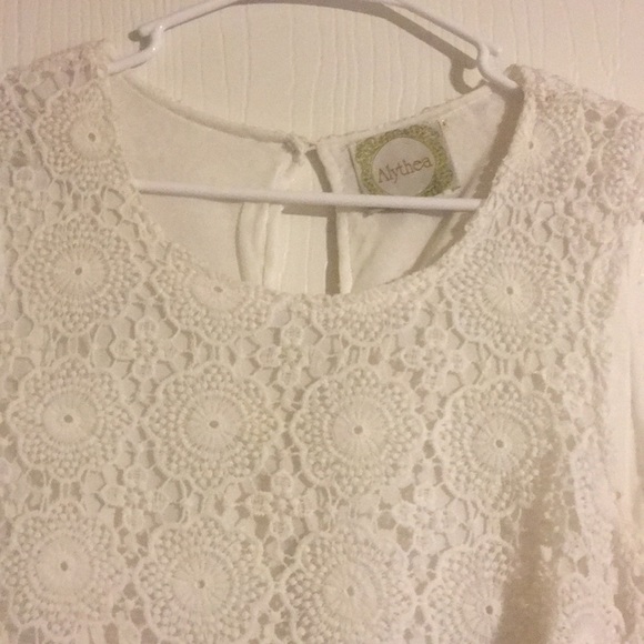 White Crochet Romper by Althea - Picture 2 of 4